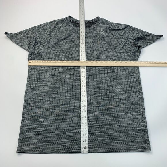 Reebok Crossfit T Shirt Mens L Large Gray Short Sleeve Stretch Performance Train - Picture 4 of 9